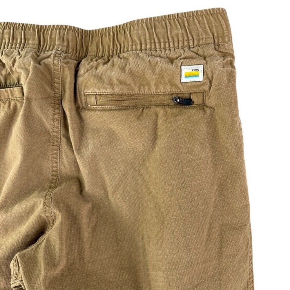 Vuori Pants Mens Small Beige Ripstop Climber Khaki Pockets Organic Cotton